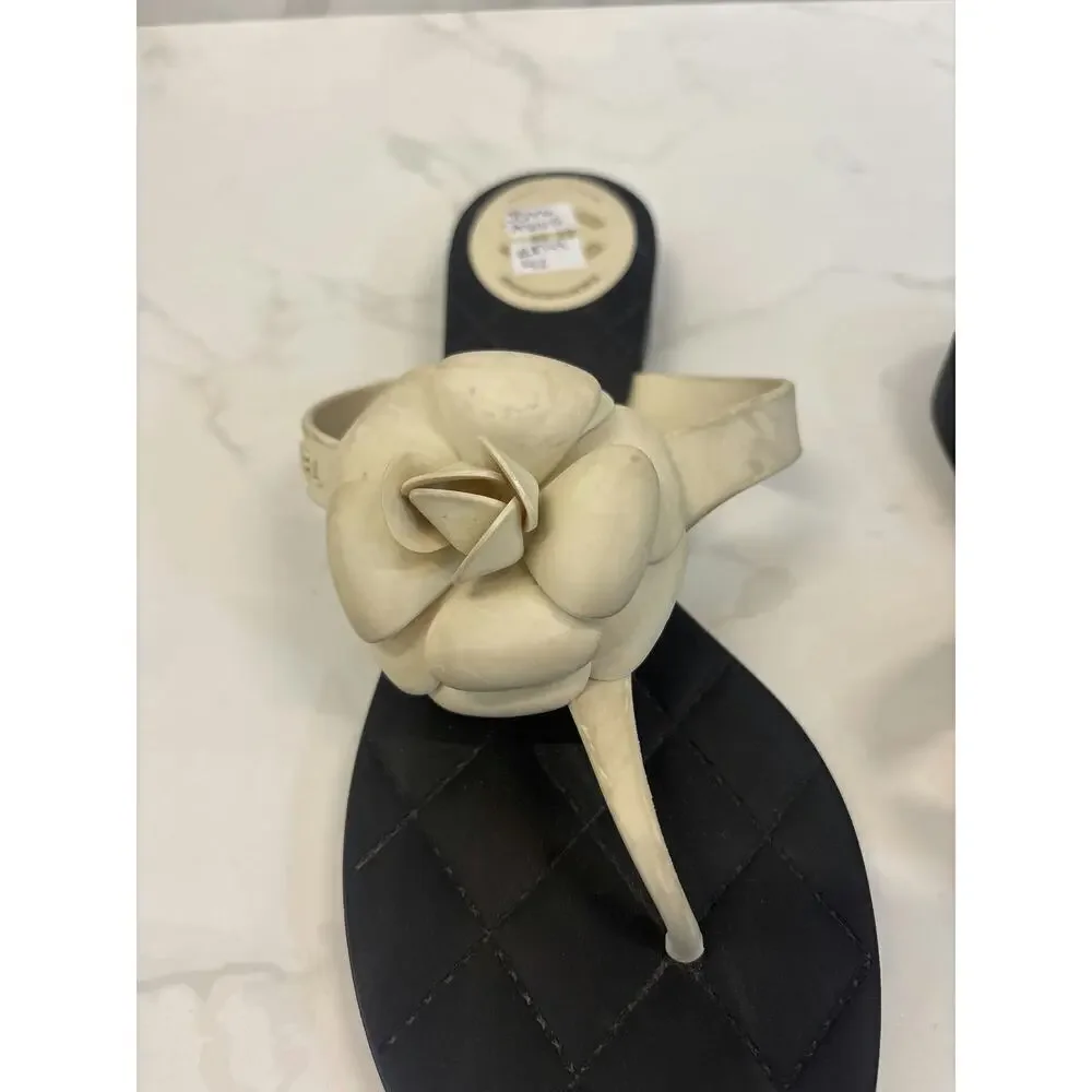 Chanel Camellia Sandals - Good Condition